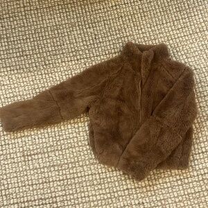 Fluffy Brown Patagonia Zip Up